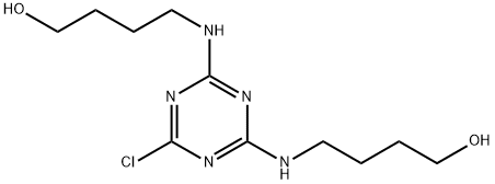 1-Butanol,4,4'-[(6-chloro-1,3,5-triazine-2,4-diyl)diimino]bis- Structure