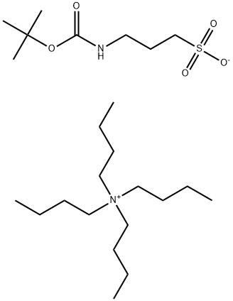 tetrabutylammonium 3-((tert-butoxycarbonyl)amino)propane-1-sulfonate Structure