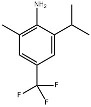 2-Isopropyl-6-methyl-4-(trifluoromethyl)aniline 구조식 이미지