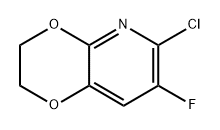 6-Chloro-7-fluoro-2,3-dihydro-[1,4]dioxino[2,3-b]pyridine Structure