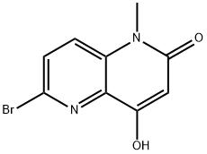 6-Bromo-4-hydroxy-1-methyl-1,5-naphthyridin-2(1H)-one Structure