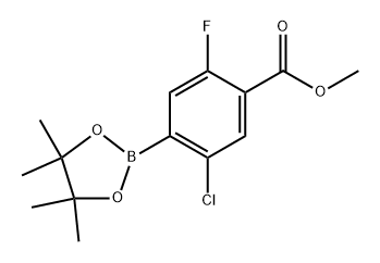 methyl 5-chloro-2-fluoro-4-(4,4,5,5-tetramethyl-1,3,2-dioxaborolan-2-yl)benzoate Structure