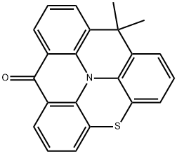 12,12-dimethylbenzo[9,1]quinolizino[3,4,5,6,7-klmn]phenothiazin-8(12H)-one Structure