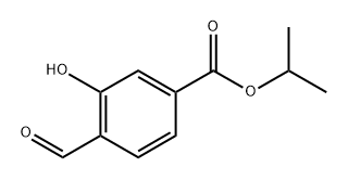 isopropy 4-formyl-3-hydroxybenzoate Structure