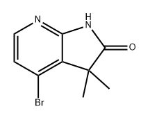 4-Bromo-3,3-dimethyl-1,3-dihydro-pyrrolo[2,3-b]pyridin-2-one Structure