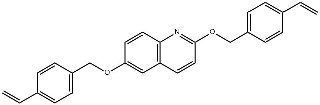 2,6-Bis[(4-ethenylphenyl)methoxy]quinoline Structure