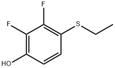 4-(Ethylthio)-2,3-difluorophenol Structure