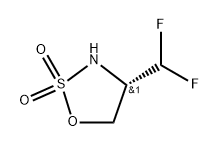 (S)-4-(Difluoromethyl)-1,2,3-oxathiazolidine 2,2-dioxide 구조식 이미지