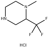 1-methyl-2-(trifluoromethyl)piperazine dihydrochloride Structure