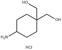 1,1-Cyclohexanedimethanol, 4-amino-, hydrochloride (1:1) Structure