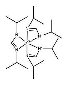 Tris(N,N'-di-i-propylformamidinato)yttrium(III), 97% Structure