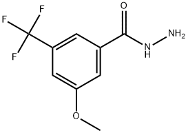 3-Methoxy-5-(trifluoromethyl)benzoic acid hydrazide Structure