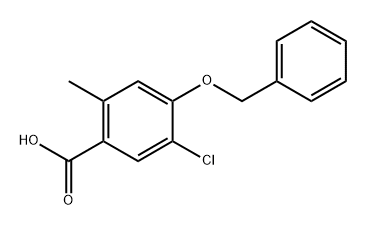 4-(Benzyloxy)-5-chloro-2-methylbenzoic acid Structure