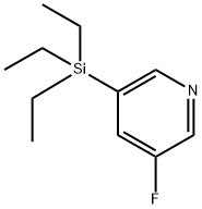 3-Fluoro-5-(triethylsilyl)pyridine Structure