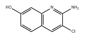 2-Amino-3-chloroquinolin-7-ol Structure