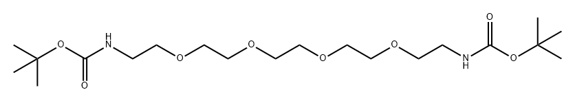 Boc-NH-PEG4-NH-Boc Structure