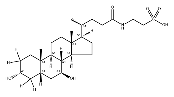 Tauroursodeoxycholic Acid-d4 Structure