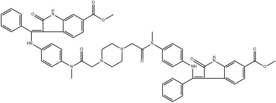 Nintedanib Impurity 50 구조식 이미지