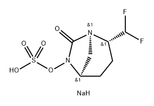 sodium (1R,2S,5R)-2-(difluoromethyl)-7-oxo-1,6-diazabicyclo[3.2.1]octan-6-yl sulfate Structure