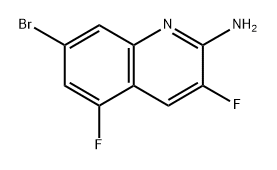 7-Bromo-3,5-difluoroquinolin-2-amine Structure