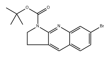 tert-Butyl 7-bromo-2,3-dihydro-1H-pyrrolo[2,3-b]quinoline-1-carboxylate Structure