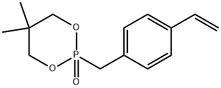 2-[(4-ethenylphenyl)methyl]-5,5-dimethyl-1,3,2-Dioxaphosphorinane 2-oxide 구조식 이미지