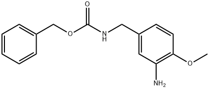 (3-Amino-4-methoxy-benzyl)-carbamic acid benzyl ester Structure