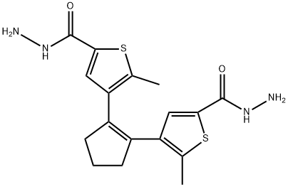 4,4'-(cyclopent-1-ene-1,2-diyl)bis(5-methylthiophene-2-carbohydrazide) Structure