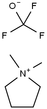 Pyrrolidinium, 1,1-dimethyl-, salt with 1,1,1-trifluoromethanol (1:1) Structure