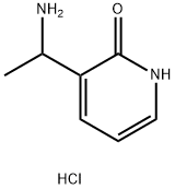 2(1H)-Pyridinone, 3-(1-aminoethyl)-, hydrochloride (1:1) Structure