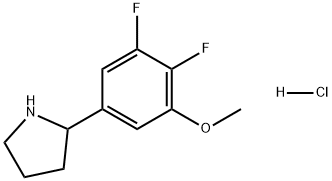 Pyrrolidine, 2-(3,4-difluoro-5-methoxyphenyl)-, hydrochloride (1:1) Structure