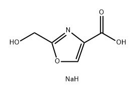 4-Oxazolecarboxylic acid, 2-(hydroxymethyl)-, sodium salt (1:1) Structure