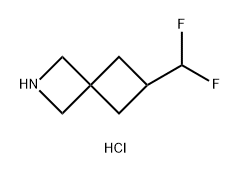 2-Azaspiro[3.3]heptane, 6-(difluoromethyl)-, hydrochloride (1:1) Structure