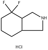 4,4-Difluorooctahydro-1H-isoindole hydrochloride Structure