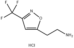 5-Isoxazoleethanamine, 3-(trifluoromethyl)-, hydrochloride (1:1) 구조식 이미지