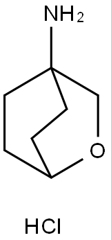 2-Oxabicyclo[2.2.2]octan-4-amine, hydrochloride (1:1) 구조식 이미지