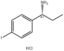 Benzenemethanamine, α-ethyl-4-iodo-, hydrochloride (1:1), (αR)- 구조식 이미지