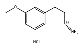 (1S)-5-methoxy-2,3-dihydro-1H-inden-1-amine
hydrochloride Structure