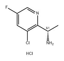 2-Pyridinemethanamine, 3-chloro-5-fluoro-α-methyl-, hydrochloride (1:1), (αS)- Structure