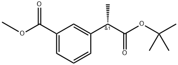 Benzeneacetic acid, 3-(methoxycarbonyl)-α-methyl-, 1,1-dimethylethyl ester, (αS)- Structure