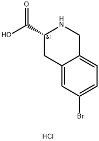 (R)-6-bromo-1,2,3,4-tetrahydroisoquinoline-3-carboxylicacid Structure