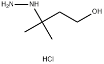 1-Butanol, 3-hydrazinyl-3-methyl-, hydrochloride (1:1) Structure