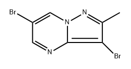 3,6-dibromo-2-methylpyrazolo[1,5-a]pyrimidine 구조식 이미지