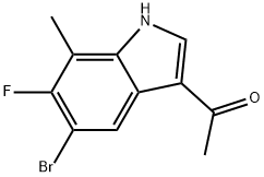 1-(5-Bromo-6-fluoro-7-methyl-1H-indol-3-yl)ethanone Structure