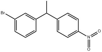 1-bromo-3-(1-(4-nitrophenyl)ethyl)benzene Structure