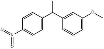 1-methoxy-3-(1-(4-nitrophenyl)ethyl)benzene Structure