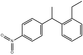 1-ethyl-2-(1-(4-nitrophenyl)ethyl)benzene Structure