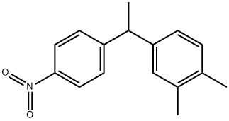 1,2-dimethyl-4-(1-(4-nitrophenyl)ethyl)benzene Structure