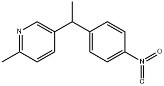 2-methyl-5-(1-(4-nitrophenyl)ethyl)pyridine Structure