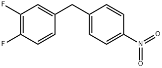 1,2-difluoro-4-(4-nitrobenzyl)benzene Structure